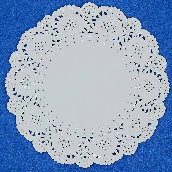 FANDY Papierové obrúsky krajka 11 cm biele