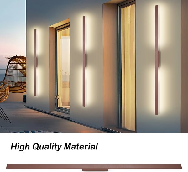 Brilagi - LED vonkajšie nástenné svietidlo LUNA LED/30W/230V 3000K IP65 150 cm hnedé CRI 90