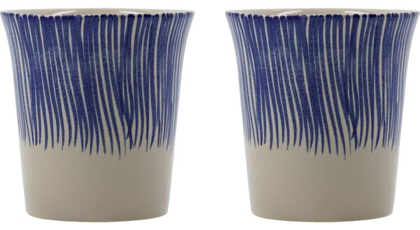 Kameninový hrnček Diva Blue 250 ml – set 2 ks