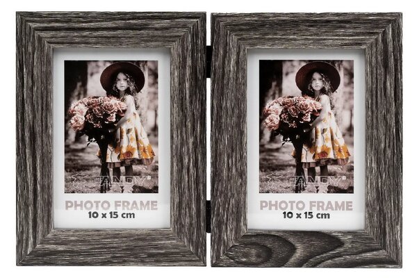 FANDY Fotorámik Narvik 10x15/2 2 sivohnedý