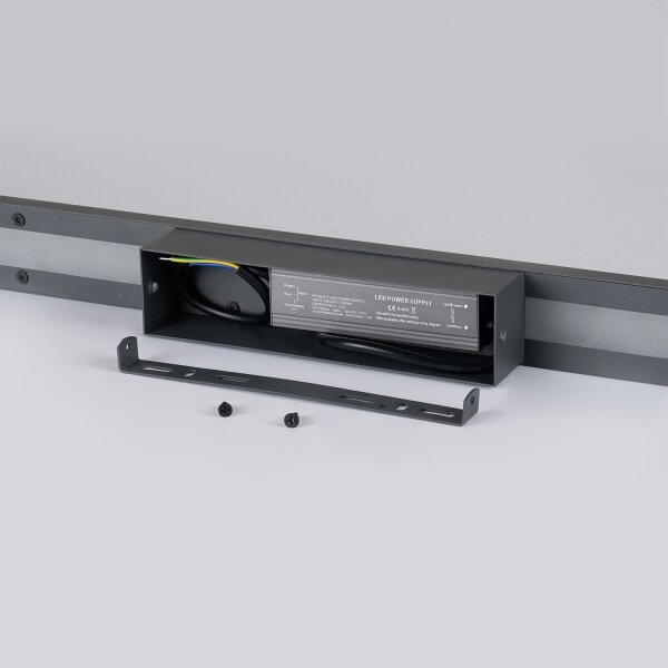 Brilagi - vonkajšie nástenné LED svietidlo LUNA, 30 W, 230 V, 4000 K, IP65, 150 cm, antracit, CRI 90