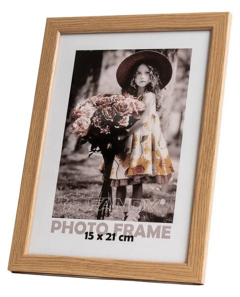 FANDY Drevený rámček Style 15x21 3 svetlohnedý