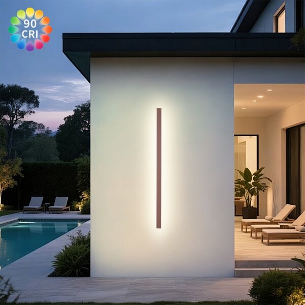 Brilagi-LED Vonkajšie nástenné svietidlo LINEAR LED/32W/230V 3000K IP65 140 cm hnedé CRI 90