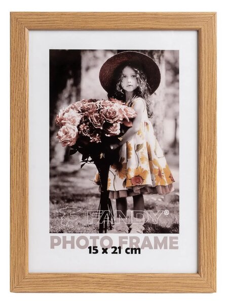 FANDY Drevený rámček Style 15x21 3 svetlohnedý