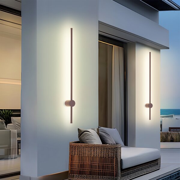 Brilagi - LED vonkajšie nástenné svietidlo AURA LED/20W/230V 3000K IP54 97 cm hnedé CRI 90