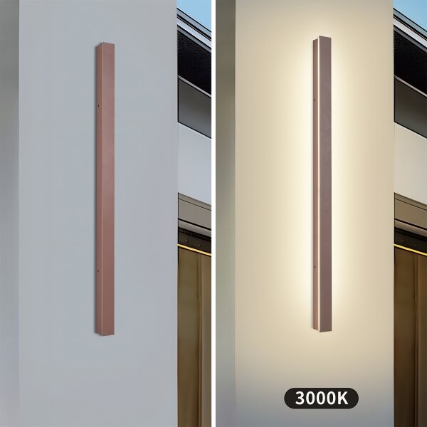 Brilagi-LED Vonkajšie nástenné svietidlo LINEAR LED/22W/230V 3000K IP65 100 cm hnedé CRI 90