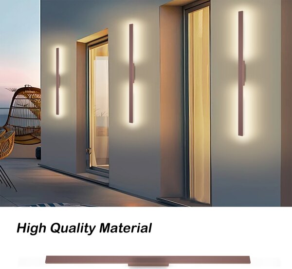 Brilagi - LED vonkajšie nástenné svietidlo LUNA LED/24W/230V 3000K IP65 100 cm hnedé CRI 90