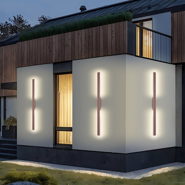 Brilagi - LED vonkajšie nástenné svietidlo LUNA LED/24W/230V 3000K IP65 100 cm hnedé CRI 90
