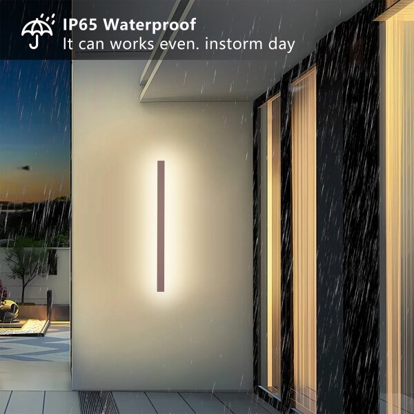 Brilagi-LED Vonkajšie nástenné svietidlo LINEAR LED/22W/230V 3000K IP65 100 cm hnedé CRI 90