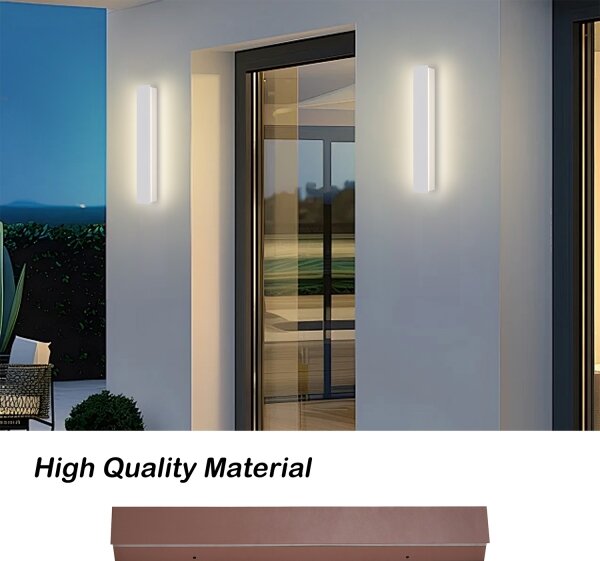 Brilagi - LED Vonkajšie nástenné svietidlo LINEAR LED/8W/230V 3000K IP65 30 cm biela CRI 90