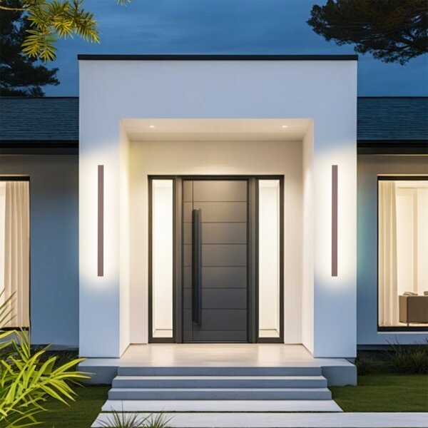 Brilagi-LED Vonkajšie nástenné svietidlo LINEAR LED/22W/230V 3000K IP65 100 cm hnedé CRI 90