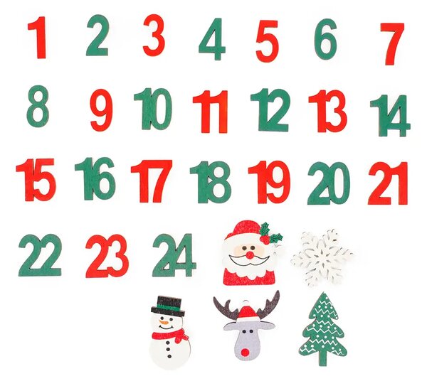 DP CRAFT Dekorácia drevená Advent DPDN-189 DP