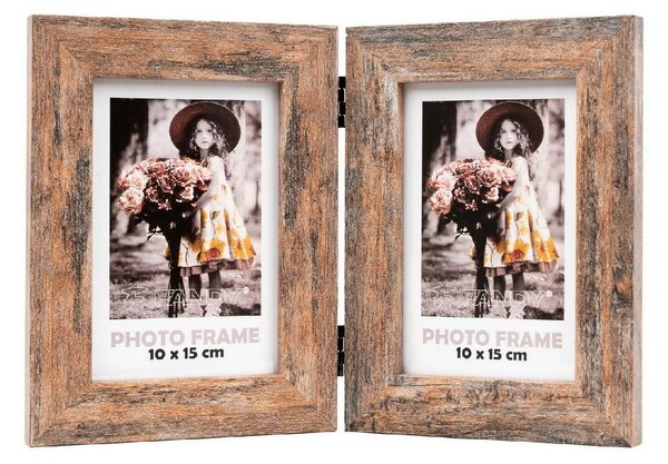 FANDY Fotorámček Narvik 10x15/2 3 hnedý