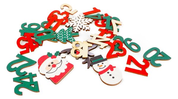 DP CRAFT Dekorácia drevená Advent DPDN-189 DP
