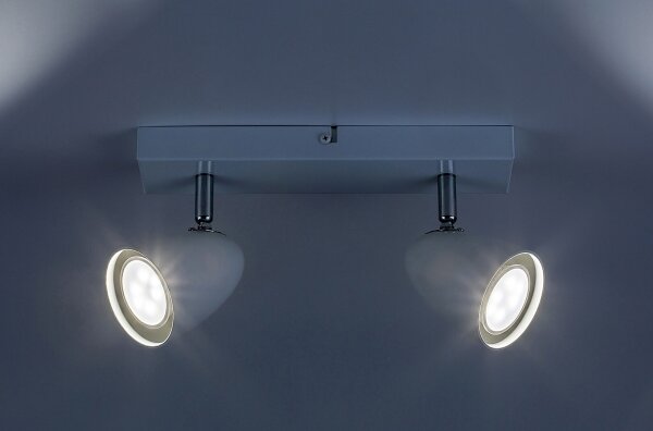 Rabalux 73018 - Bodové svietidlo PERICO 2xGU10/5W/230V biela