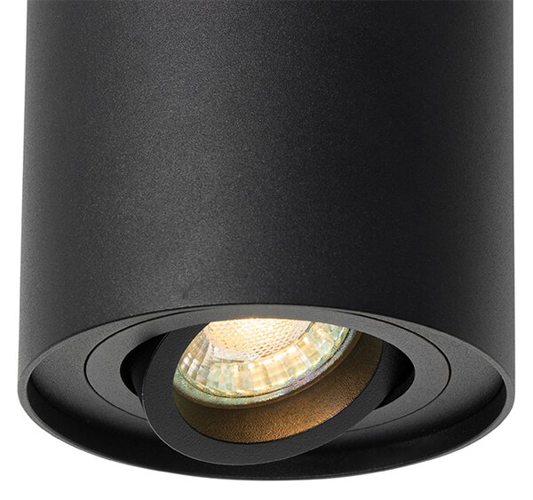 Inteligentné stropné bodové svetlo čierne nastaviteľné vrátane WiFi GU10 - Rondoo up