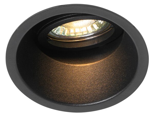 Inteligentné zapustené bodové svetlo čierne nastaviteľné vrátane Wifi GU10 - Alloy