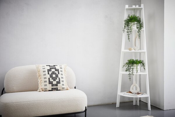 ROHOVÝ REGÁL, biela, 40/180/40 cm Carryhome - Regály