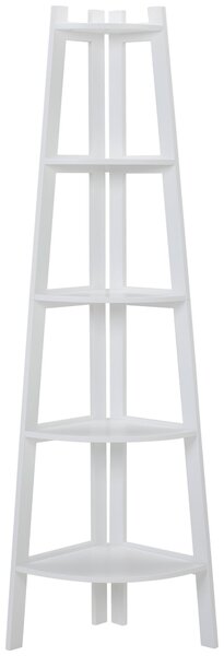 ROHOVÝ REGÁL, biela, 40/180/40 cm Carryhome - Regály
