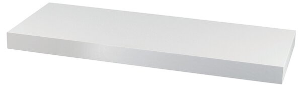 Nástenná polička biela, 60 x 24 x 4 cm