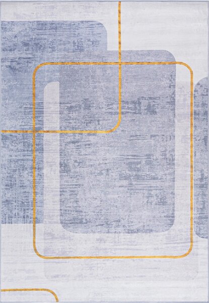TA Koberec U-21150 FLANNEL PRINTED Sivý (flanelový) Obdĺžnikový Rozmer: 80x150 cm
