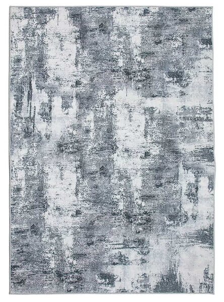 TA Sivý protišmykový abstraktný Koberec 230811-5 BARI PRINT Rozmer: 80x150 cm