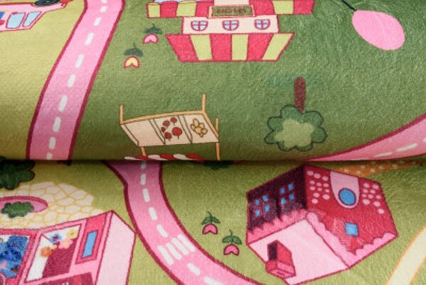 TA Koberec JWH FLANNEL PRINTED Zelený Obdĺžnikový Rozmer: 80x150 cm