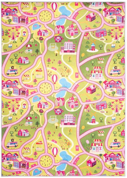 TA Koberec JWH FLANNEL PRINTED Zelený Obdĺžnikový Rozmer: 80x150 cm