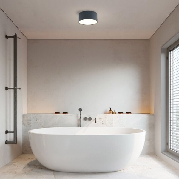 Brilagi - LED kúpeľňové stropné svietidlo FORIS LED/14W/230V priemer 12 cm antracit IP44