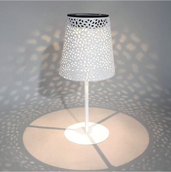 LED Solárna stolná lampa LUVETRA LED/1xAA 4000K IP44 200 mAh biela