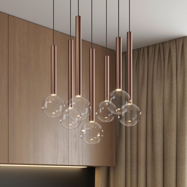 ZÁVESNÉ LED SVIETIDLO, 40/180 cm Dieter Knoll - Interiérové svietidlá