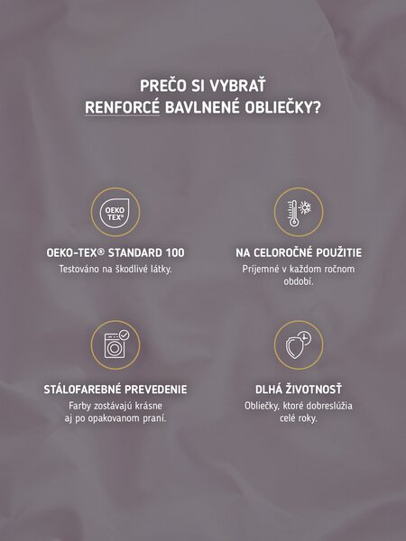 Bavlnené obliečky Renforcé - Jasmine lila