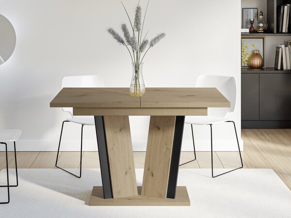 Mirjan24 Rozkladací jedálenský stôl Lyliad II, Farby: artisan / čierna 5903211337635