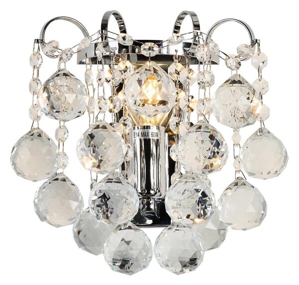 Brilagi - Nástenné svietidlo CRYSTAL 1xE14/60W/230V lesklý chróm