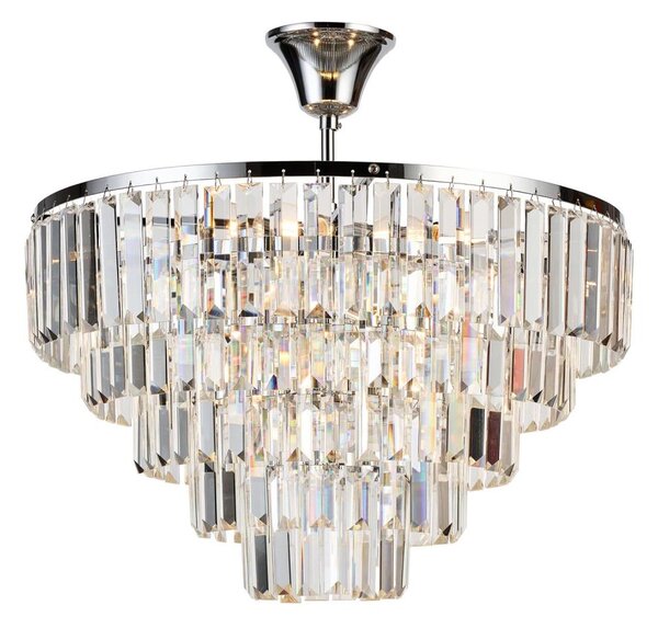 Brilagi - Prisadený luster CRYSTAL 5xE14/40W/230V lesklý chróm