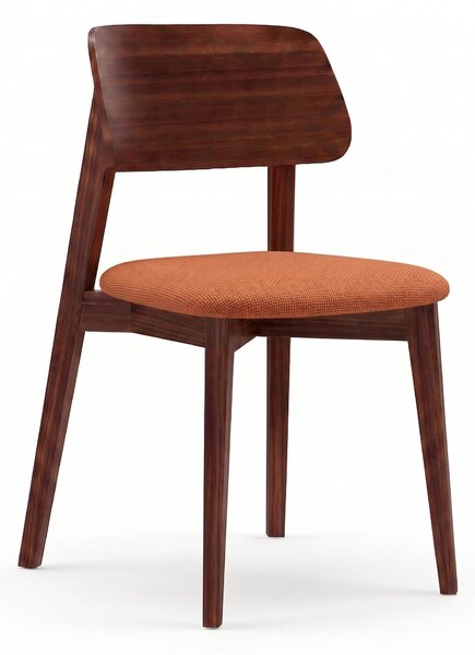 STIMA Jedálenská stolička SHARON KT63 Vyberte variant ->: Tmavo hnedá, Vyberte látku ->: LUX Terracotta 10