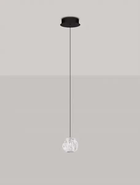 LED čierny dizajnový luster Ifos 1