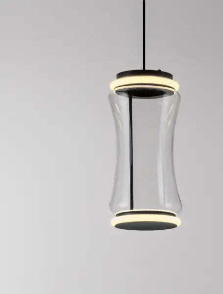 LED stmievateľný čierna moderný luster Anapnoe 250