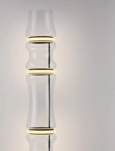 LED stmievateľná čierna stojaca lampa Anapnoe 157