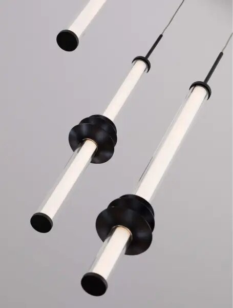 LED stmievateľný čierny dizajnový luster Atmosfera 3
