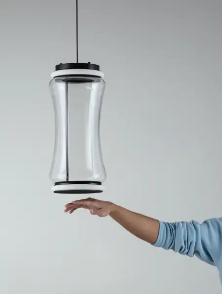 LED stmievateľný čierna moderný luster Anapnoe 250