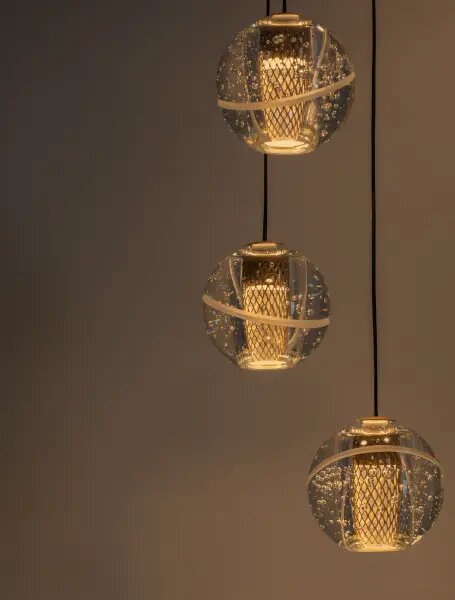 LED stmievateľný zlatá moderný luster Licio