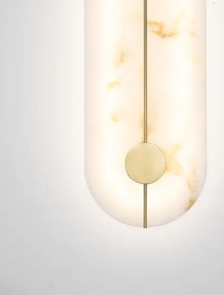 LED mosadz zlatá nástenné svietidlo Aider