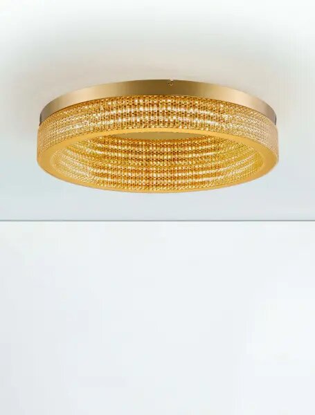 LED stmievateľné platinum zlaté moderné stropné svietidlo Kinara 2