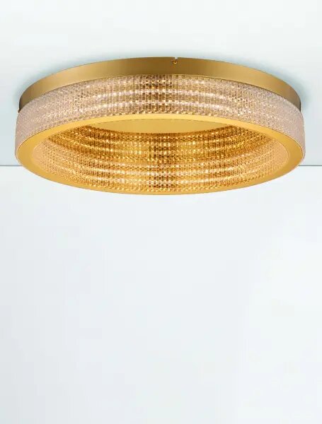 LED stmievateľné platinum zlaté moderné stropné svietidlo Kinara 2