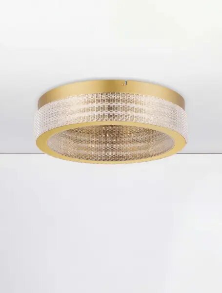LED stmievateľné platinum zlaté moderné stropné svietidlo Kinara