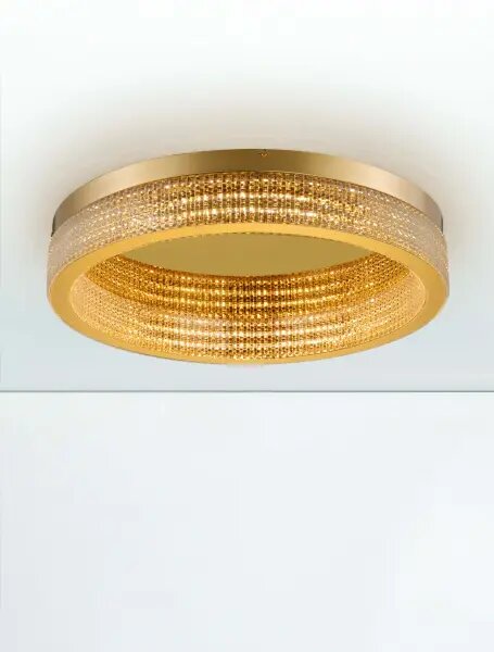 LED stmievateľné platinum zlaté moderné stropné svietidlo Kinara 2