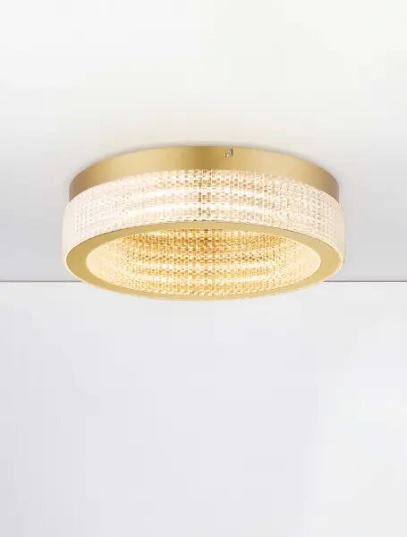 LED stmievateľné platinum zlaté moderné stropné svietidlo Kinara