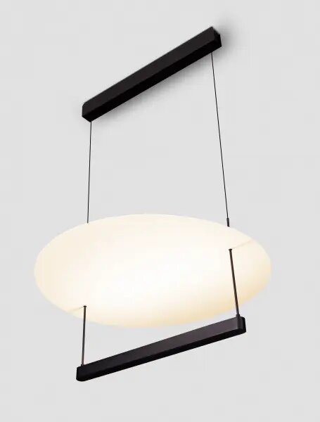 LED stmievateľný čierno-biely moderný luster Diona 2 – Čierno-biela