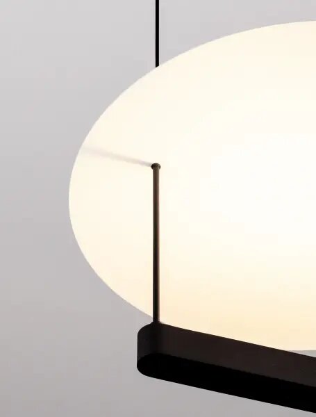 LED stmievateľný čierno-biely moderný luster Diona – Čierno-biela